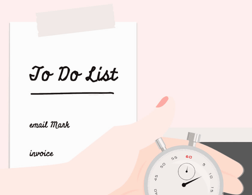 Stopwatch with to do list