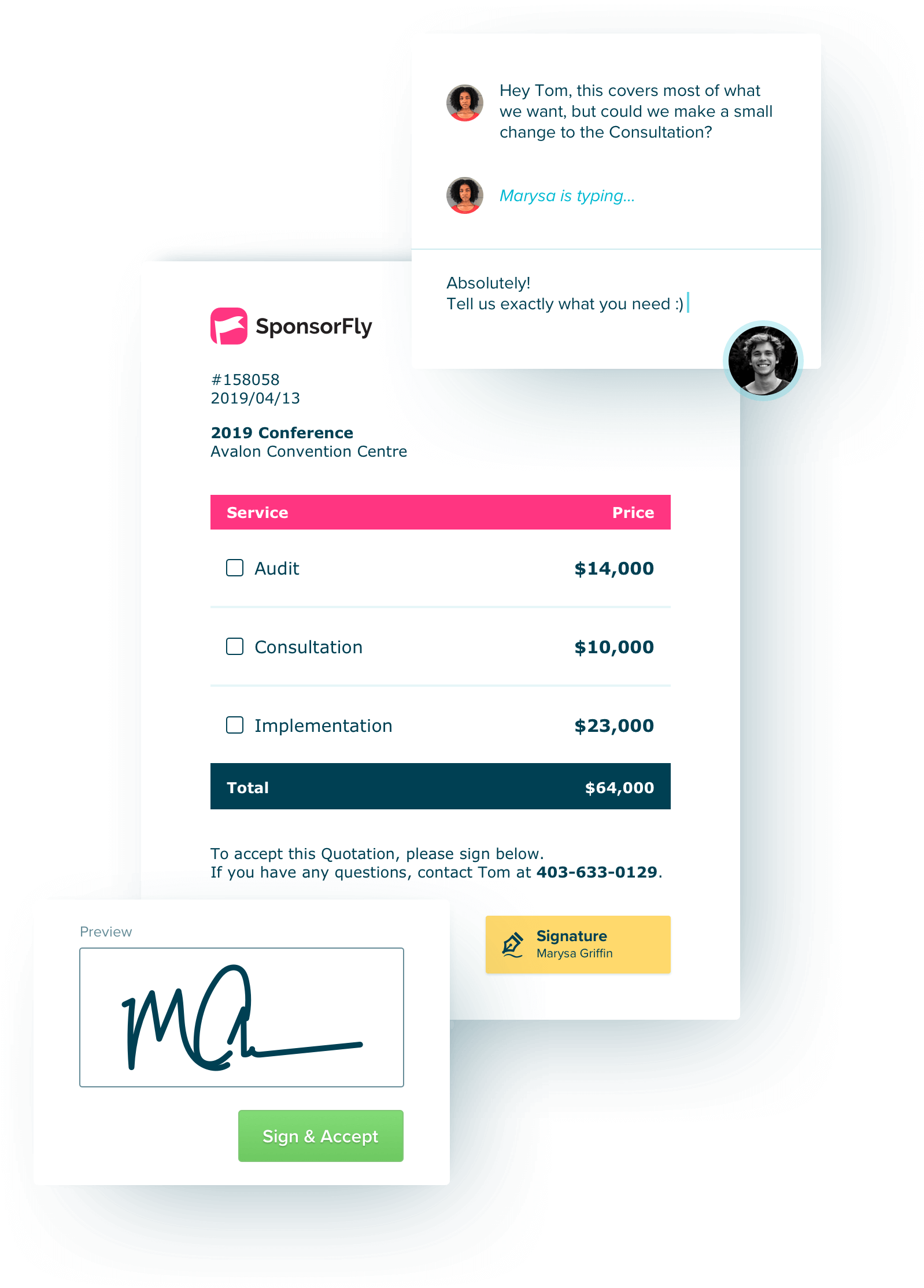 interactive fee tables