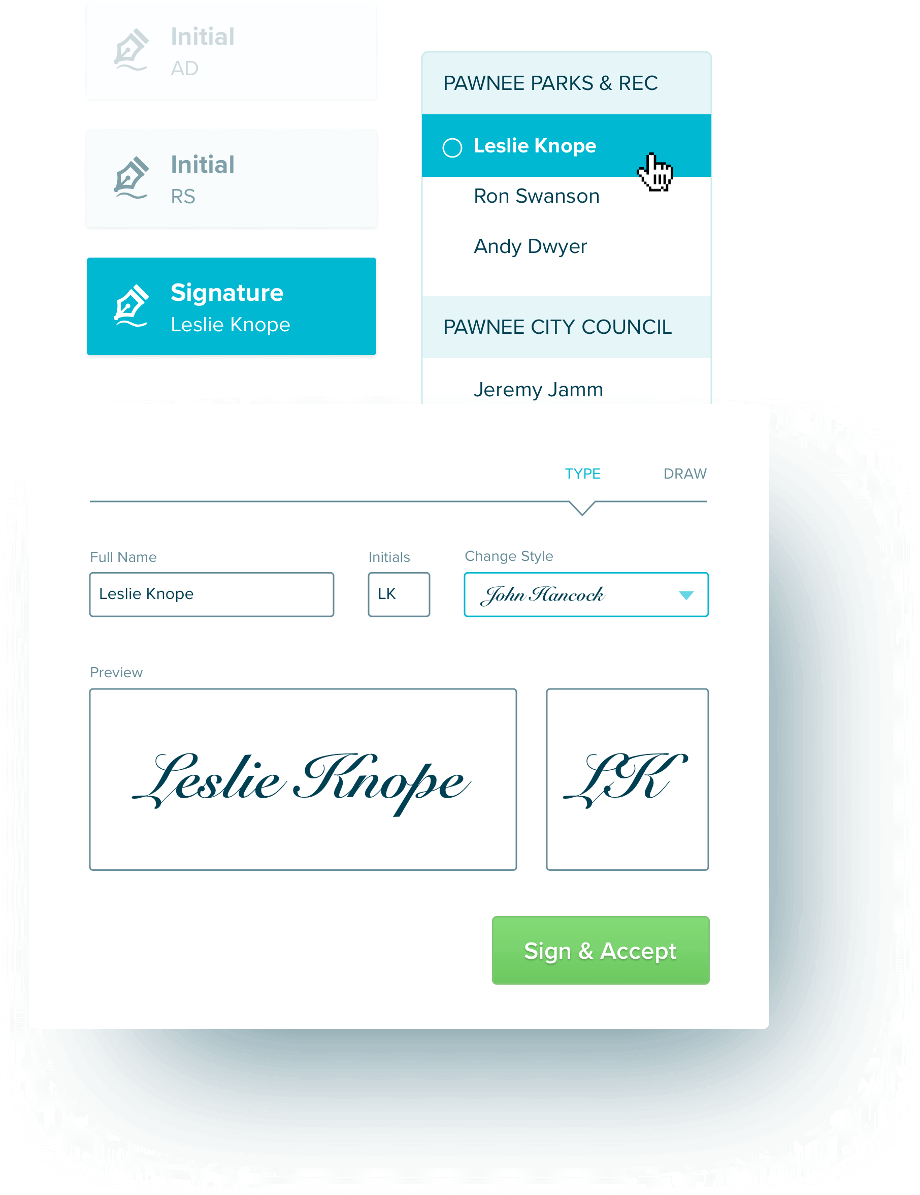 electronic signatures