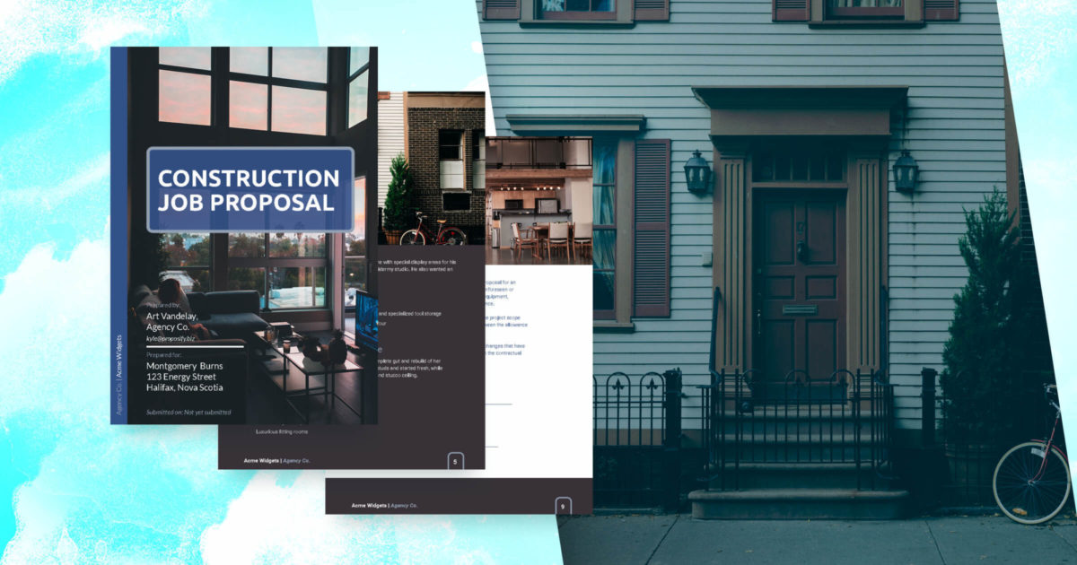 job proposal template free sample proposify construction job proposal
