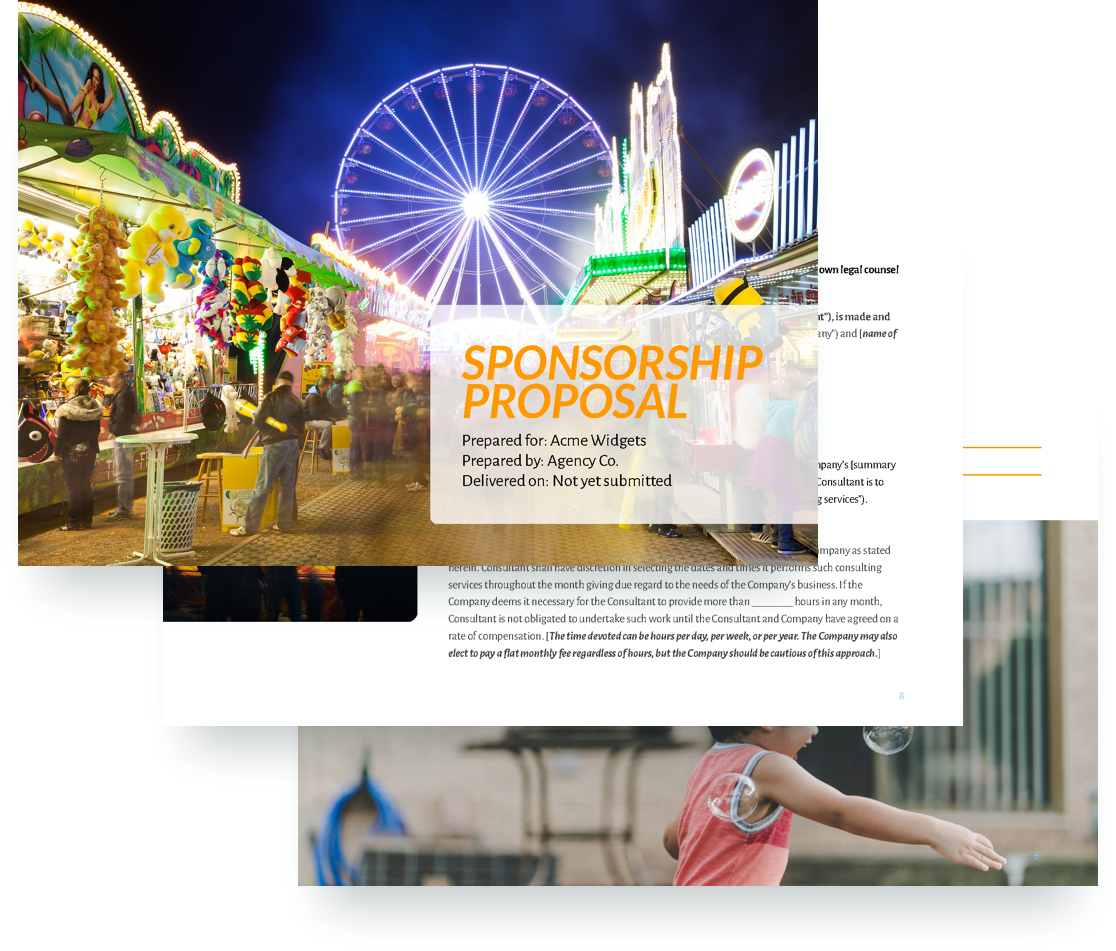 Sponsorship Proposal Template - Free Sample  Proposify