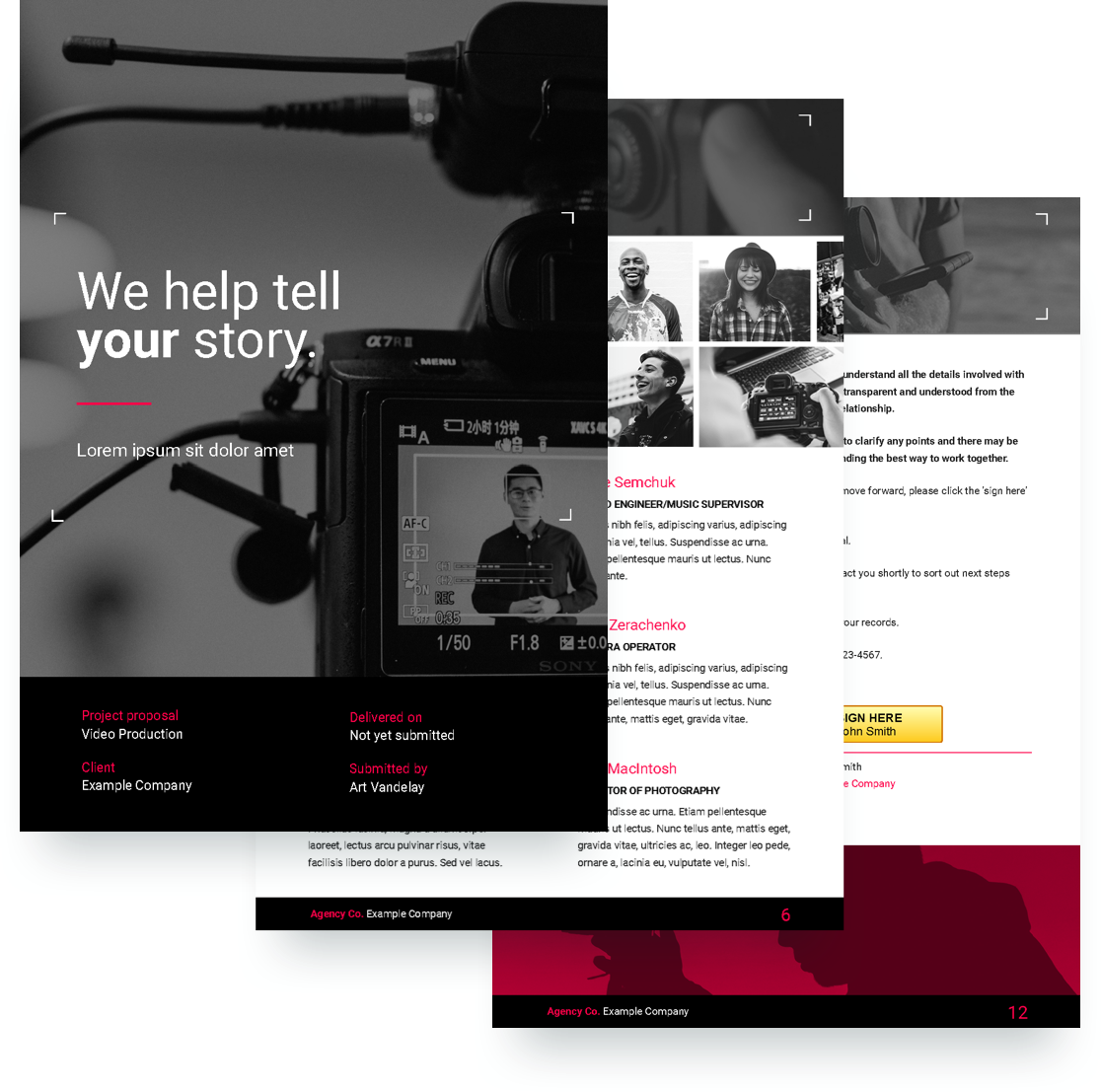 Video Proposal Template Free Sample Proposify